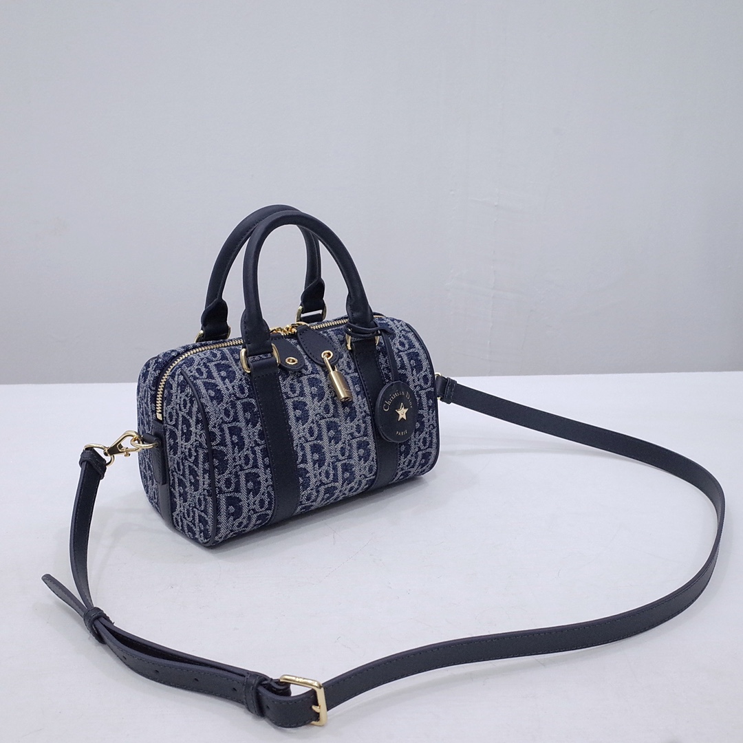 Dior Groove 20 Bag Blue Denim Dior Oblique Jacquard